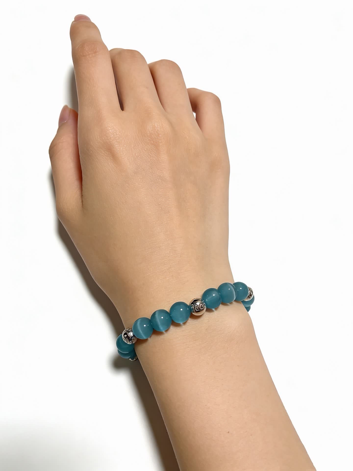 Tiffany & Co. Blue Enamel Bead Bracelet